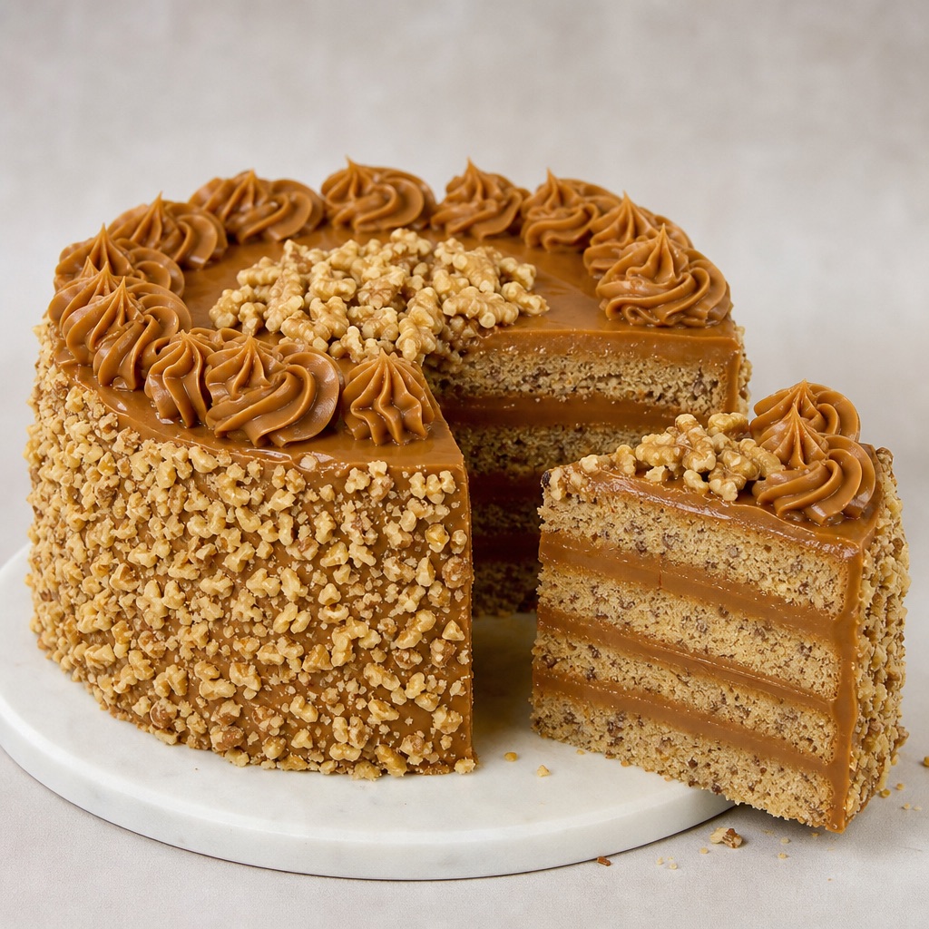 Torta Manjar Nuez